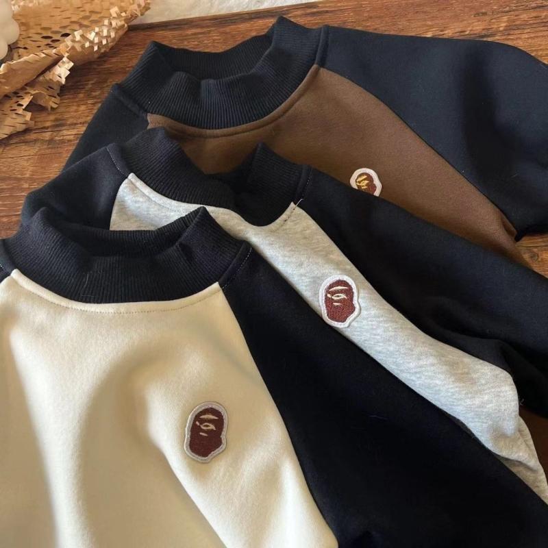 Boys Woolen Casual Sweatshirt Cotton Windbreak Thicken Autumn Winter Sweater Teenagers Warm Children's Clothing