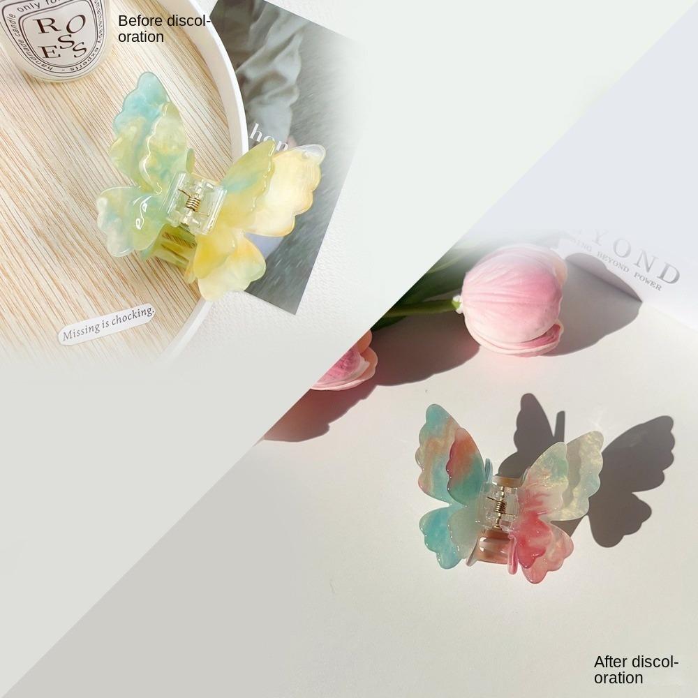 1PC Acetate Butterfly Crab Hair Clips Sweet Princess Hairpin Hair Accessories  Women Girls