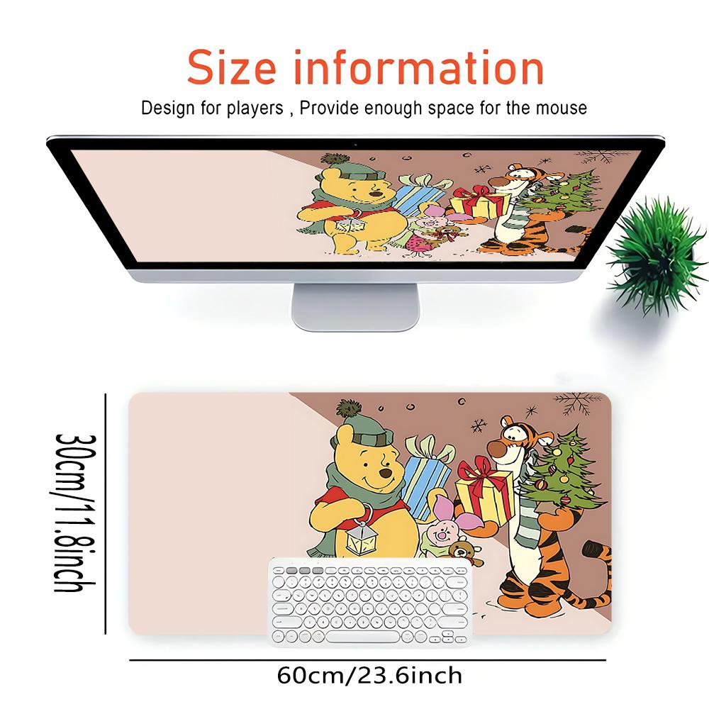 Christmas Friends Celebration Large Gaming Mouse Pad Nonslip Rubber Base Waterproof Desk Mat For Office Pc Laptop