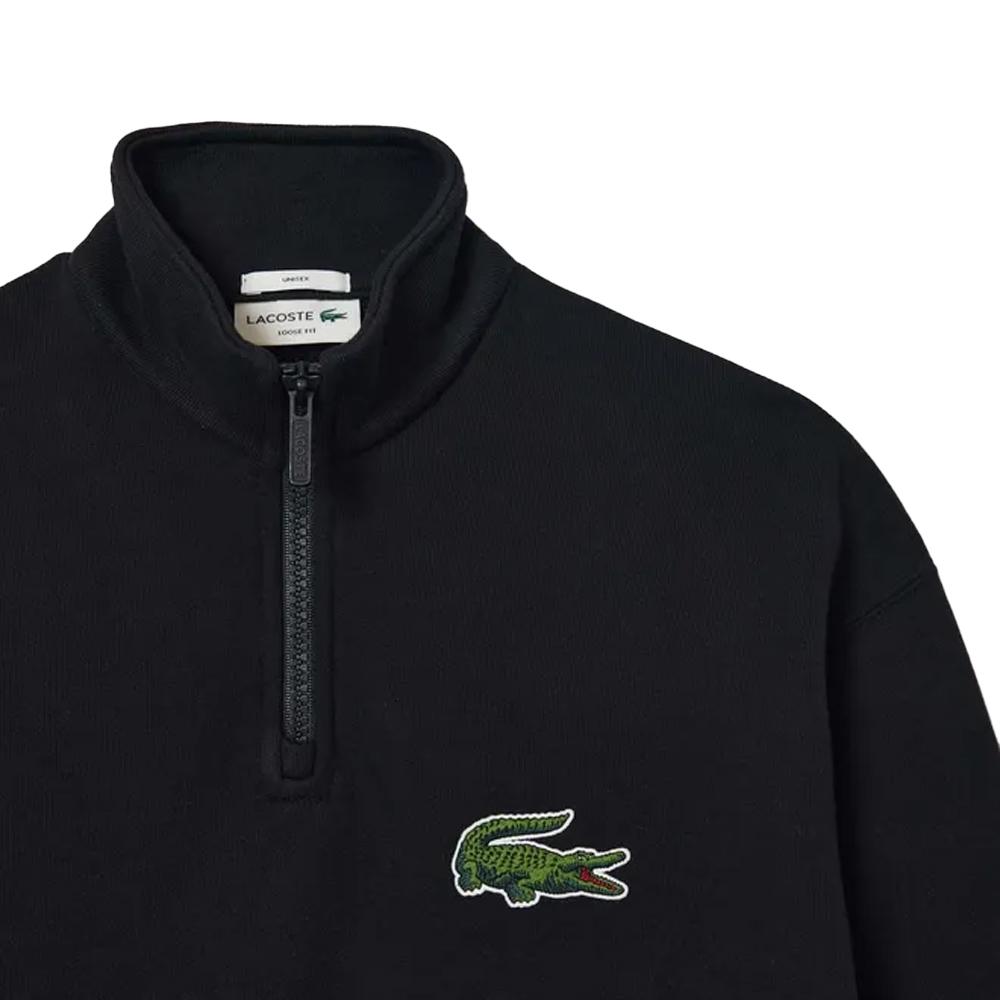 Lacoste Unisex Adult Quarter Zip Loose Sweatshirt