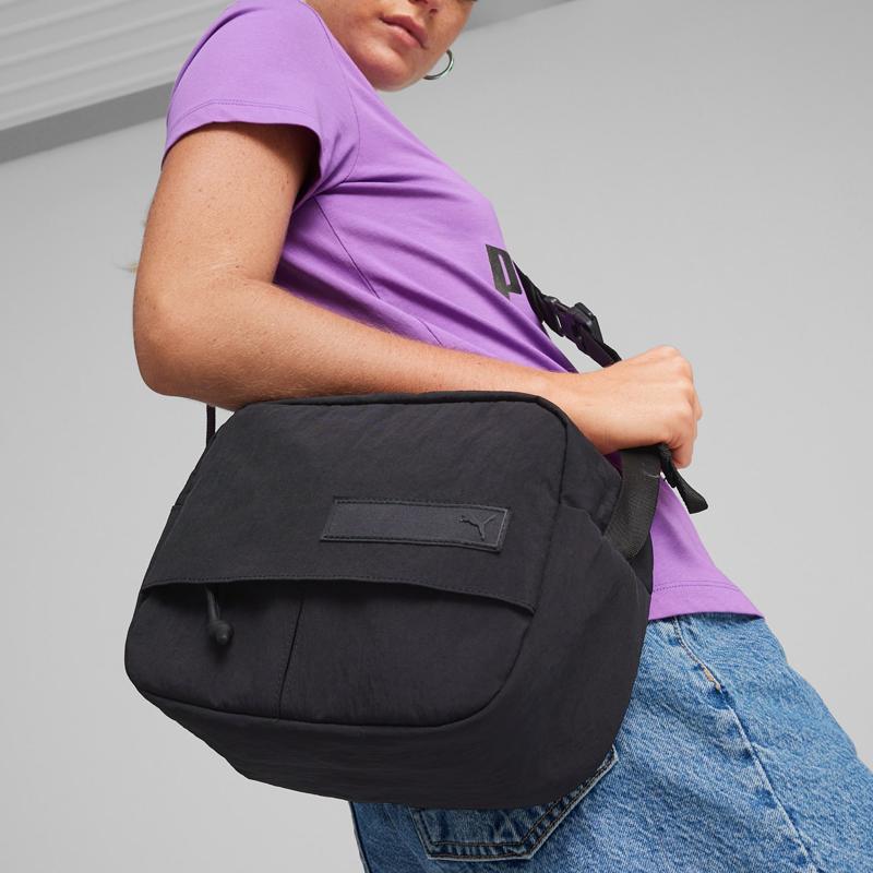 New PUMA Nylon Handbag, Shoulder Bag, Crossbody Bag Regular Unisex Black 090396-01