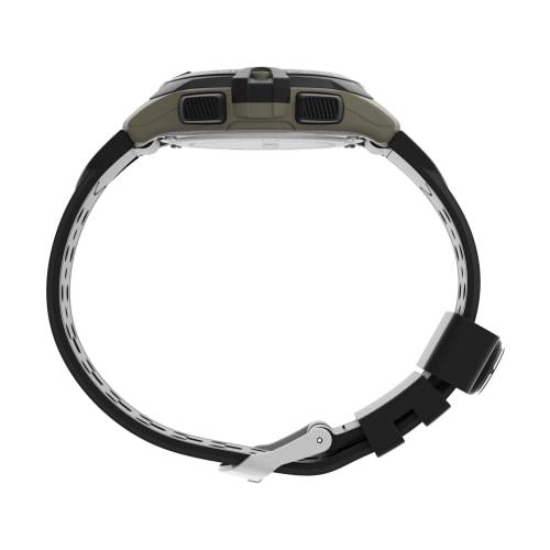 Timex Men's Expedition 41mm Watch - Black Strap, Digital Dial, Green Case, Black, Modern Design