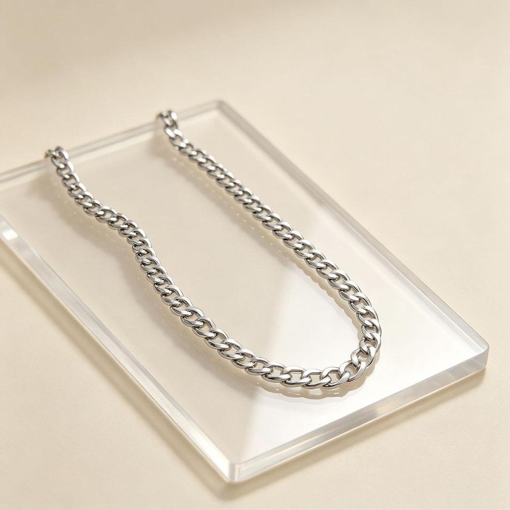Basic Chain Men's Necklace, Cuban Chain Men's Hip-hop Chain Decoration, Couple Versatile Cool Handsome Accessory