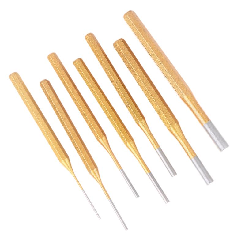 2-10mm Brass Punch Roll Pin Punch Tool Remover 150mm For Heavy Duty Chisel Cone Punch For Machinery Hand Tools