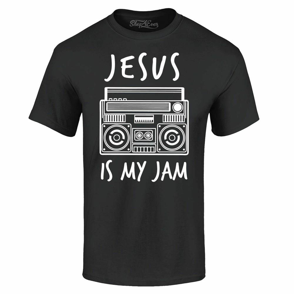 

Jesus Is My Jam T-shirt Funny Christian Church Faith Cross Shirts XL