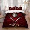 3pcs V for Vendetta Bedding Set, Soft Polyester Duvet Cover and Pillowcases Machine Washable Seasons all suitable & Guest Room Decor213