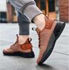 Mesh Breathable Sneakers Comfortable Casul Flats Shoes Lace-up Anti Slip Fashion Trend Outdoor Fitness Training Shoes for Men