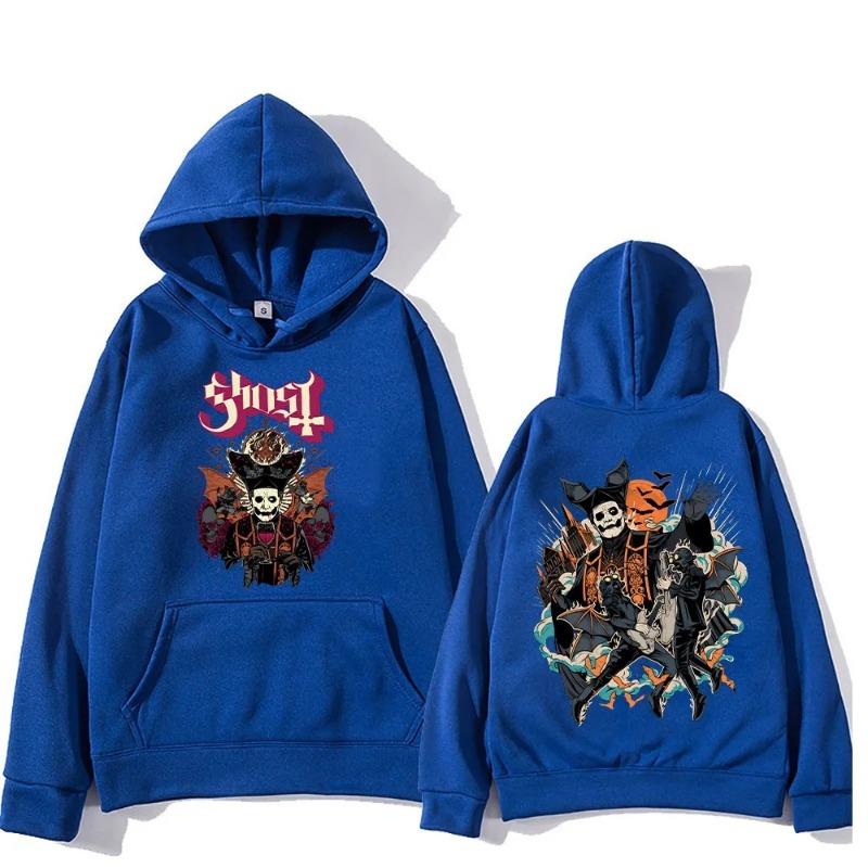 Ghost Music Band Autumn Winter Printed Men's Hoodie Brand Hoody Y2K Clothes Vintage Fashion Casual Unisex Long Sleeve Pullovers