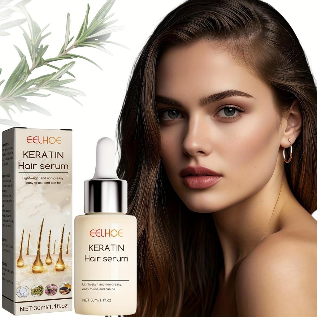 30ml Hydrolysierte Keratin-Essenz mit Ingwer- & Sesamölen - Nicht fettend, Intensive Feuchtigkeit für alle Haartypen, Reich an Nährstoffen, Öl