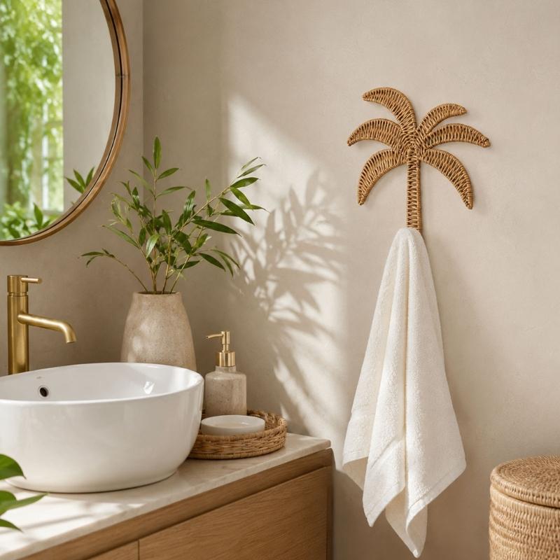 Small Space Storage Hook Tree Shape Towel Hook with Textured Finish, Iron S Hook for Bath Towels, Key Holders, Kitchen Cloths and Bedroom Use