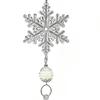 18 Pcs Crystal Christmas Ornaments for Tree Clear Acrylic Snowflake Icicle Hanging Ornaments with Drop Pendants for Winter Wonderland Chandelier