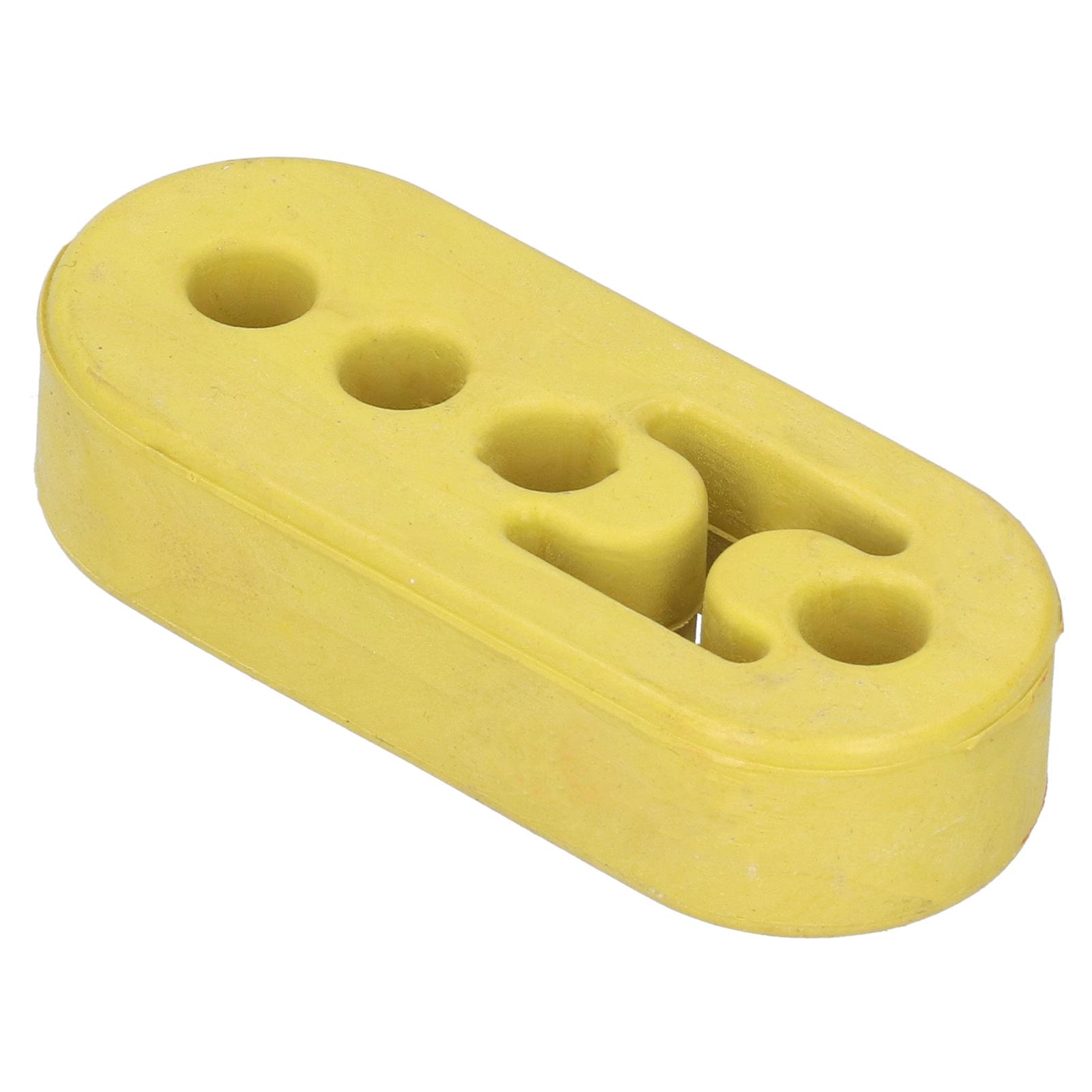 12mm Muffler Hanger Exhaust Pipe 4 Holes Adjustable Polyurethane Buffer Shockproof UniversalYellow жёлтый