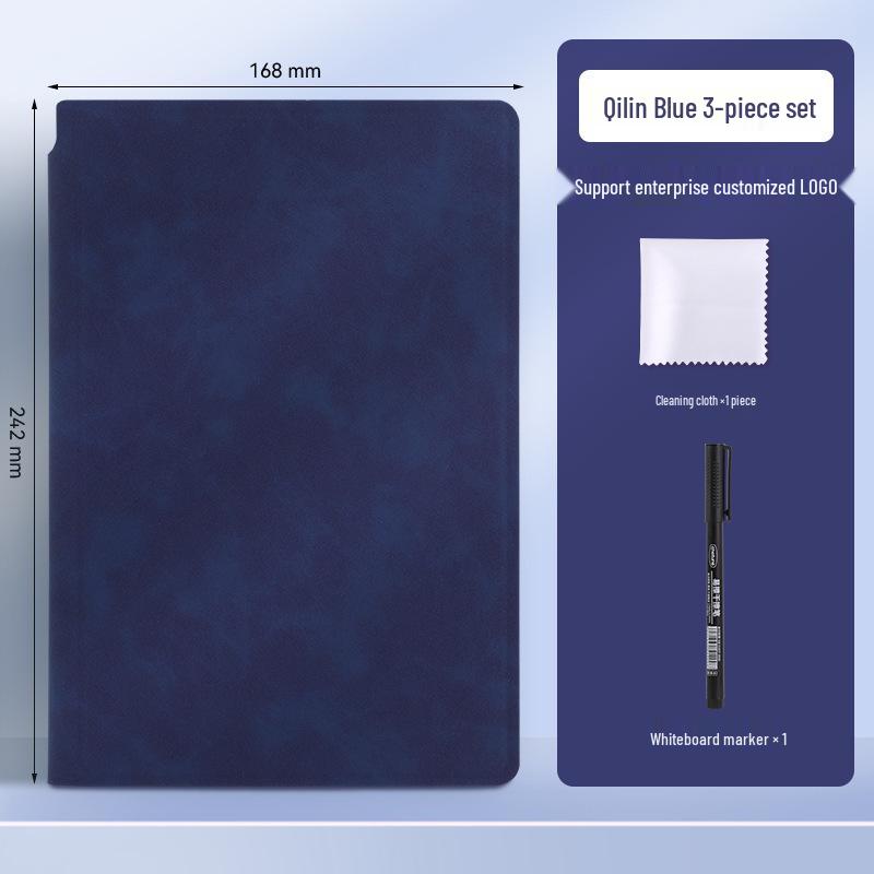 Tragbares faltbares A5 Whiteboard-Notizbuch - Löschbares Schreibtisch-Nachrichten- und Handschriftbrett
