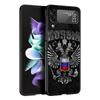 Russian Flag Phone Case For Samsung Galaxy Z Flip3 Flip4 Flip5 Case Shell For Z Flip 3 4 5 6 7 Hard Folding Cover