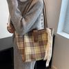 Fashion Handbag For Women Spring/Summer  New Polyester Commuting Shoulder Bag Vintage Ribbon Large Capacity Shopping Bag