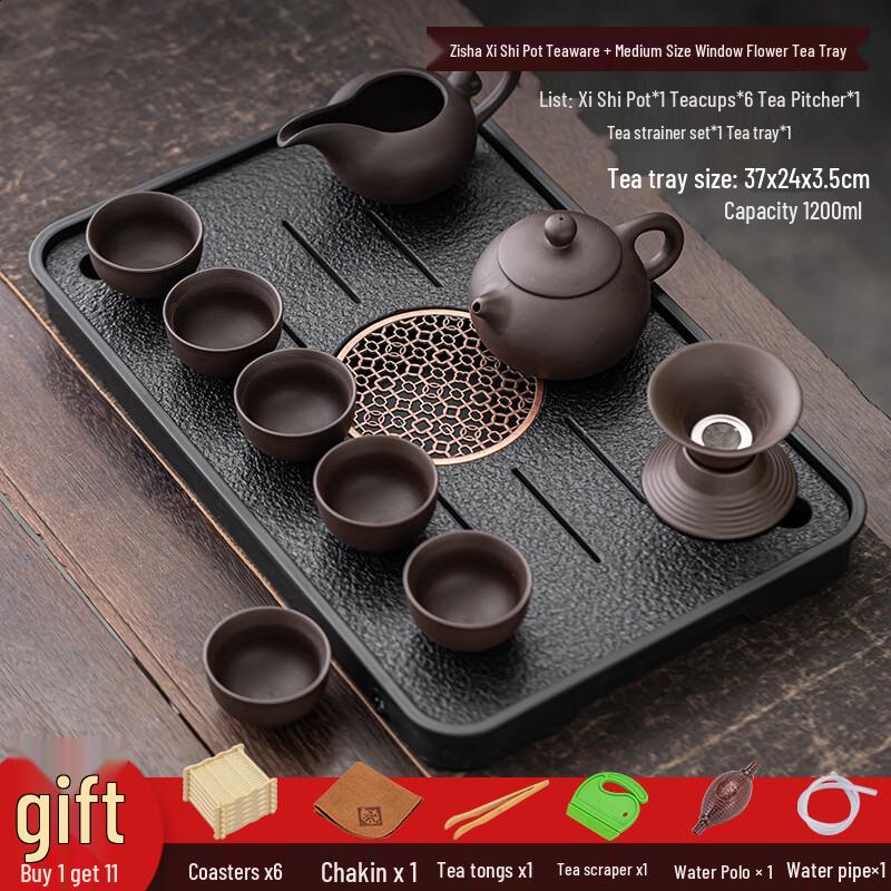 Chaxun 9-Piece White Porcelain Kung Fu Tea Set