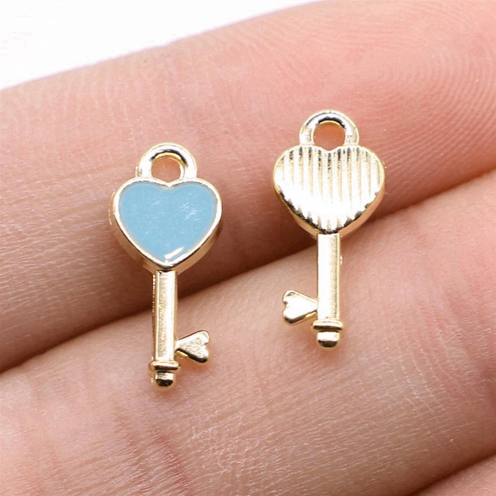 Charms Heart Enamel Pendants Wedding Jewelry Findings QC066