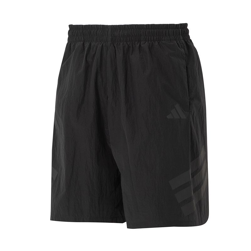 Adidas SS25 Striped Comfortable Breathable Woven Sports Shorts Men Shorts Black JD4938