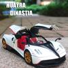 1/24 Alloy Die-casting Metal Pagani Huayra Dinastia Car Model Toys with Sound and Light Functions,Pull Back,Adults and Children Are Suitable for Gifts