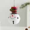 Christmas Tree Decor 3-Piece Cute Christmas Decor Santa Snowman Reindeer Ornaments For Window Door Branch Indoor Living Room