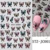 Nail Art Stickers Ins Golden Edge Love Line Valentine's Day Romantic 3D Adhesive Nail Stickers