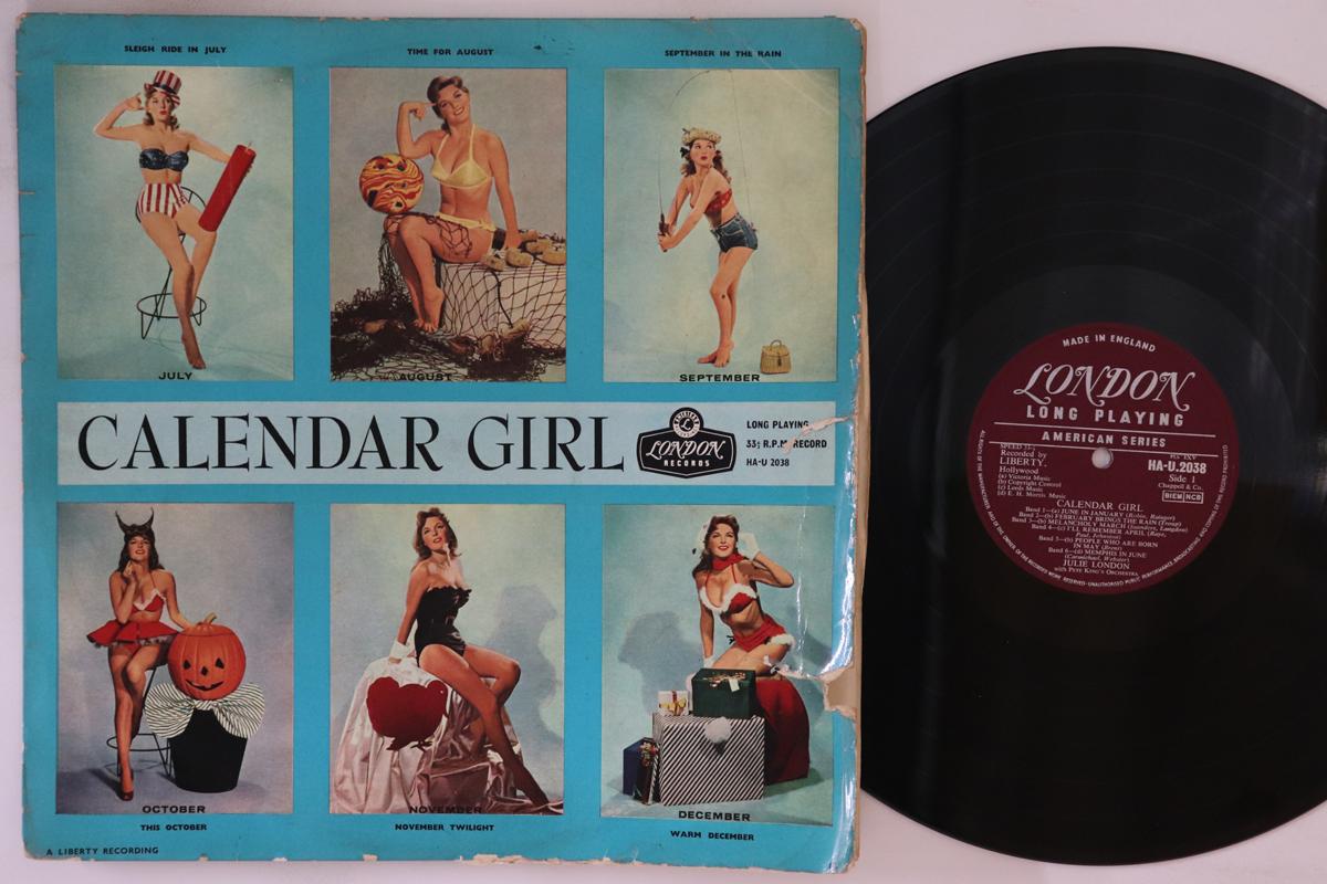 

LP Record JULIE LONDON - Calendar Girl HAU2038 LONDON 1957 UK Jazz Used
