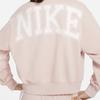 Nike Logo Print Stand Collar Half-Zip Sweatshirt Women Tops Pink DQ6944-601