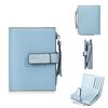 Leather Bifold Women Short Wallet Wallet Zipper Coin Purse Multi Card Holder Small Clutch Wallet Multi Card Holder Gift For Men