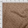 oneOone Cotton Flex Brown Fabric Geometric Dress Material Fabric Print Fabric By The Yard 40 Inch