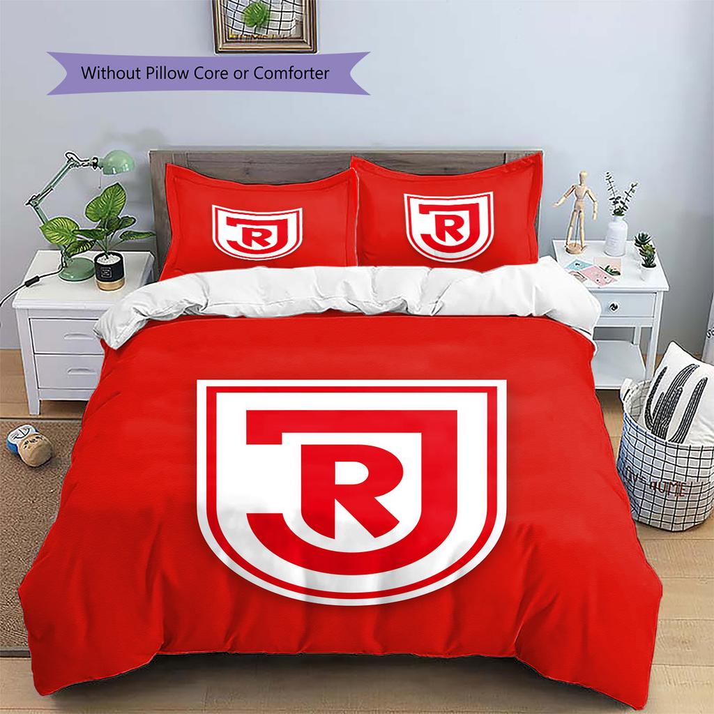 SSV Jahn Regensburg Pattern Bedding Quilt Set  Home Decoration  Gift (1 * duvet cover + 2 * pillowcase  without core)