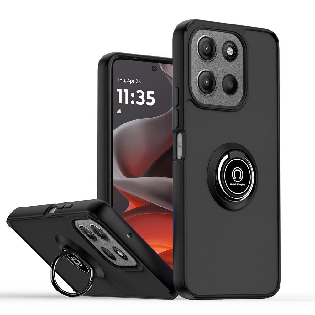 

Поворотний кронштейн для Moto G15 G05 G75 G55 G35 G85 G34 G24 G04 G84 G54 G13 G23 G53 G32 G60 G30 G20 G10 Finger Ring Cover For Moto G14 чорний