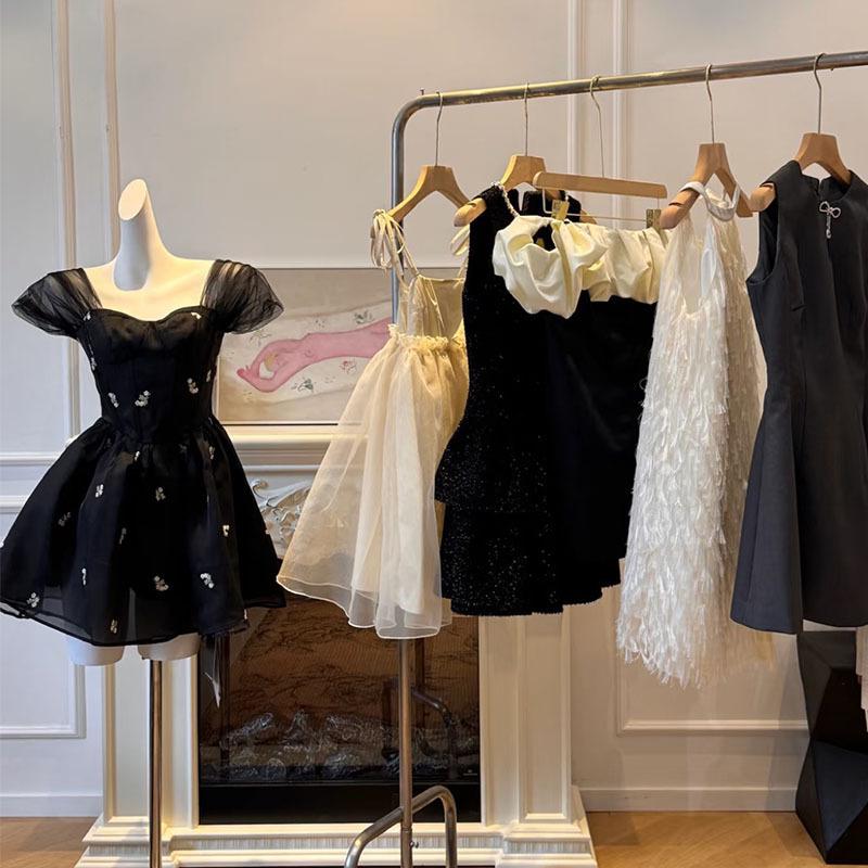 Летнее высококачественное корейско-французское цветочное платье с тринадцатью рядами для женщин Random Size