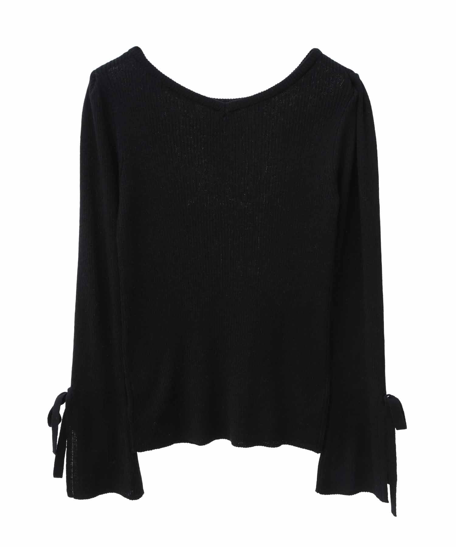 

Son de Mode Стираемый свитер с вырезом лодочкой, рубчик, черный, Trente-Ant, женский,