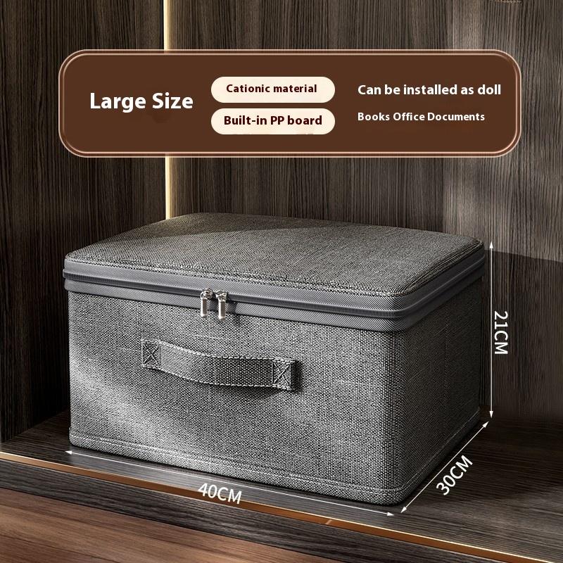Multifunctional Foldable Storage Box With Cloth Cover , Large Capacity Quilt Storage Box Bra Storage Box Underwear Organizer