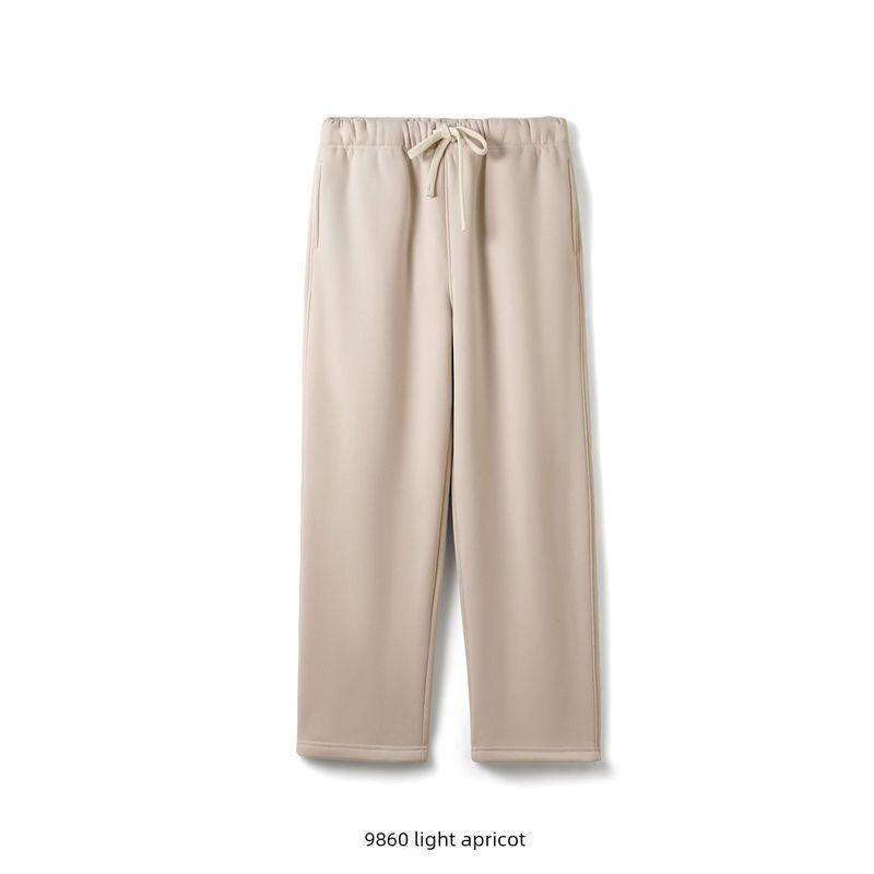 American Retro Heavy Fleece-Lined Thickened Sweatpants for Men, Winter Knit Pants, Export Men's Casual Long Pants