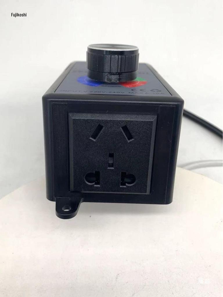 4000W Adjustable Electronic Voltage Regulator with Stepless Temp & Light Control for Motors, Heating Furnaces, and Fans (AC220V)