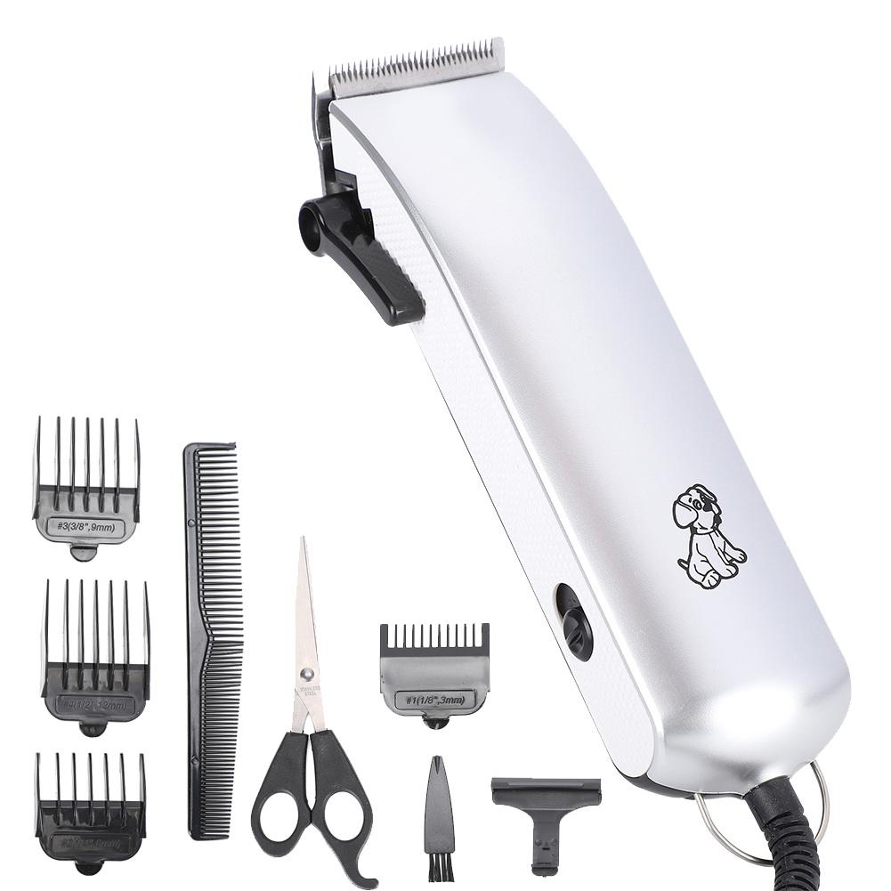 Profesjonell elektrisk kjæledyrhårklipper Hund Kattehårtrimmer Stelleverktøy EU-plugg 220V