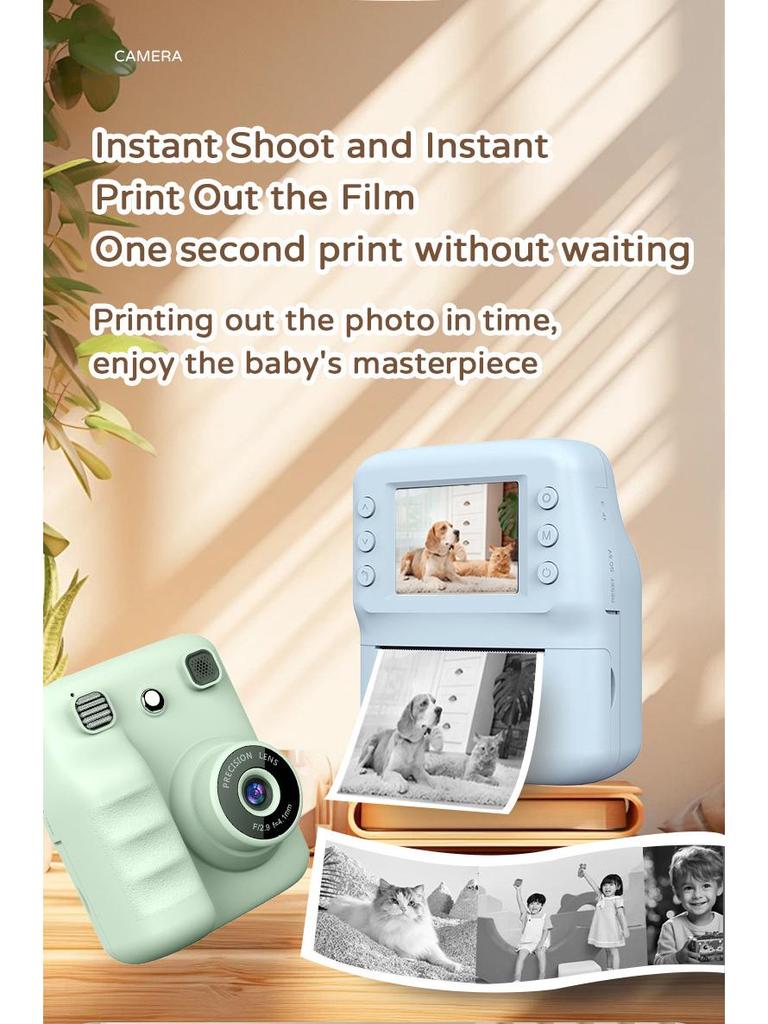 Portable Polaroid Kids Thermal Instant Camera - Children's Day Gift