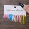 Sweet Large Earrings Fashion Dangle Earring Simple Acrylic Earrings Set  Party Jewelry