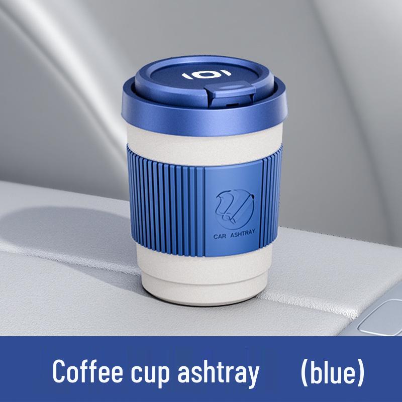 Qiyuan Q05 Car Ashtray - A05 Alloy Coffee Cup, A07 Flame Retardant, A06 Multifunctional Design