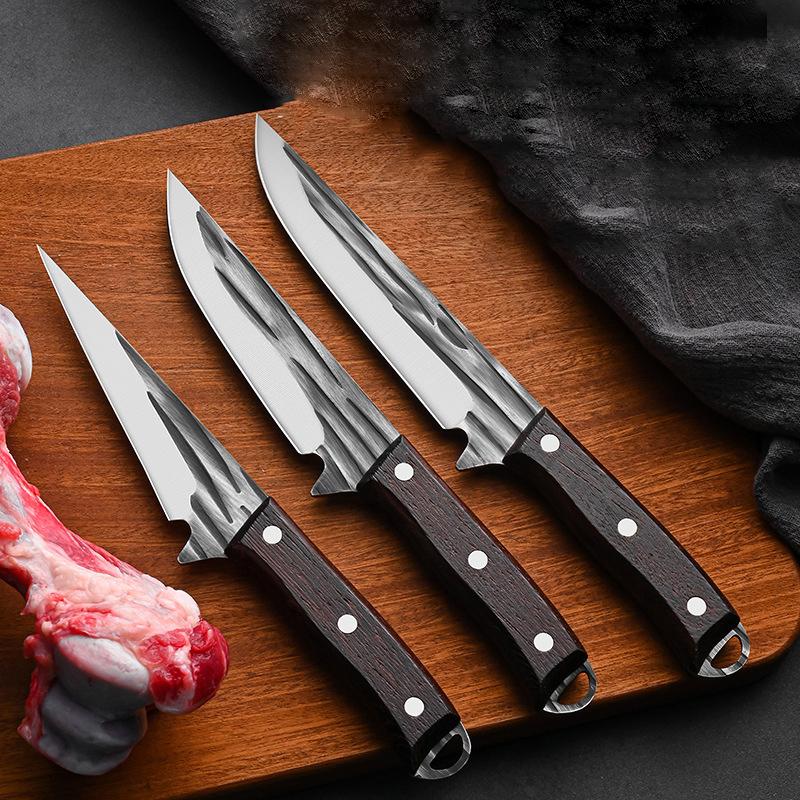 Handmade Forged Stainless Steel Kitchen Knife Fish Knives Boning Knife Meat Cleaver Fruit Vegetable Cutter