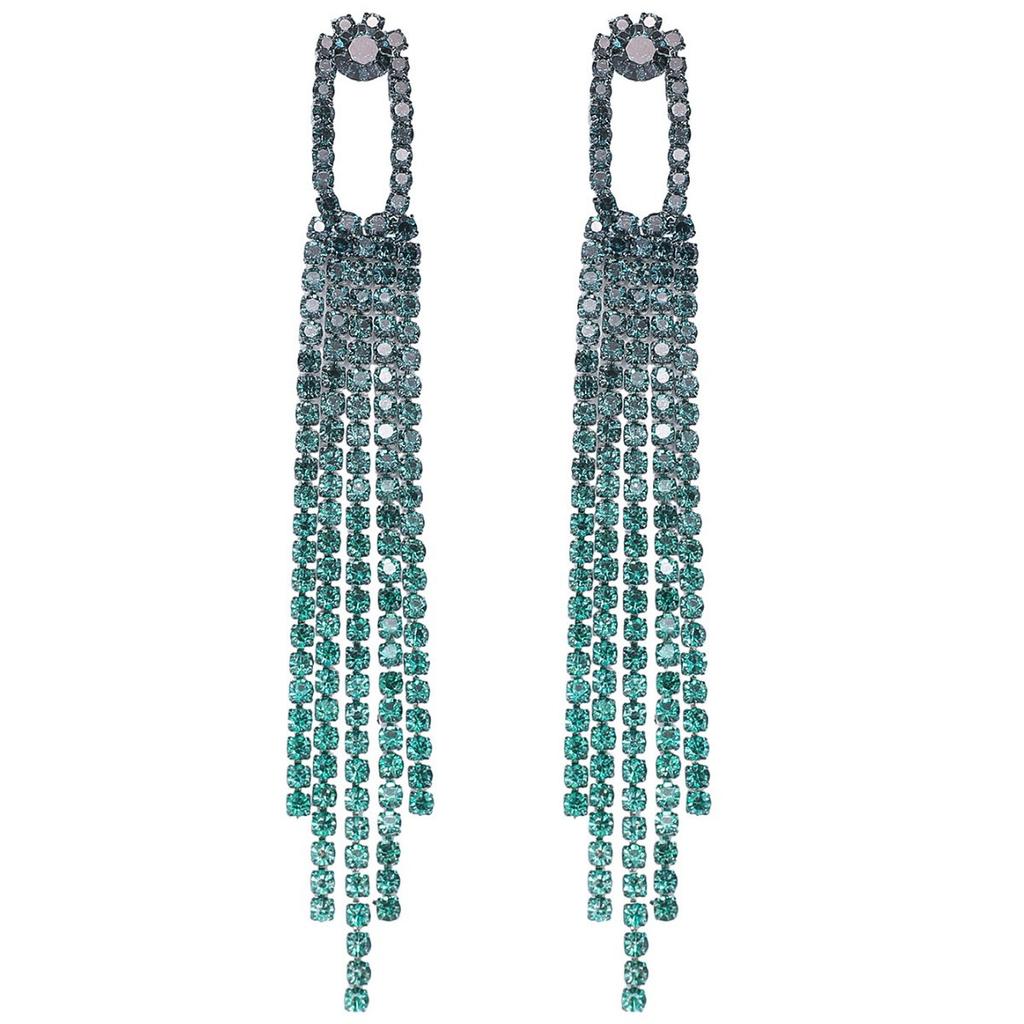 Premium Luxury Diamond Long Fringed Earrings