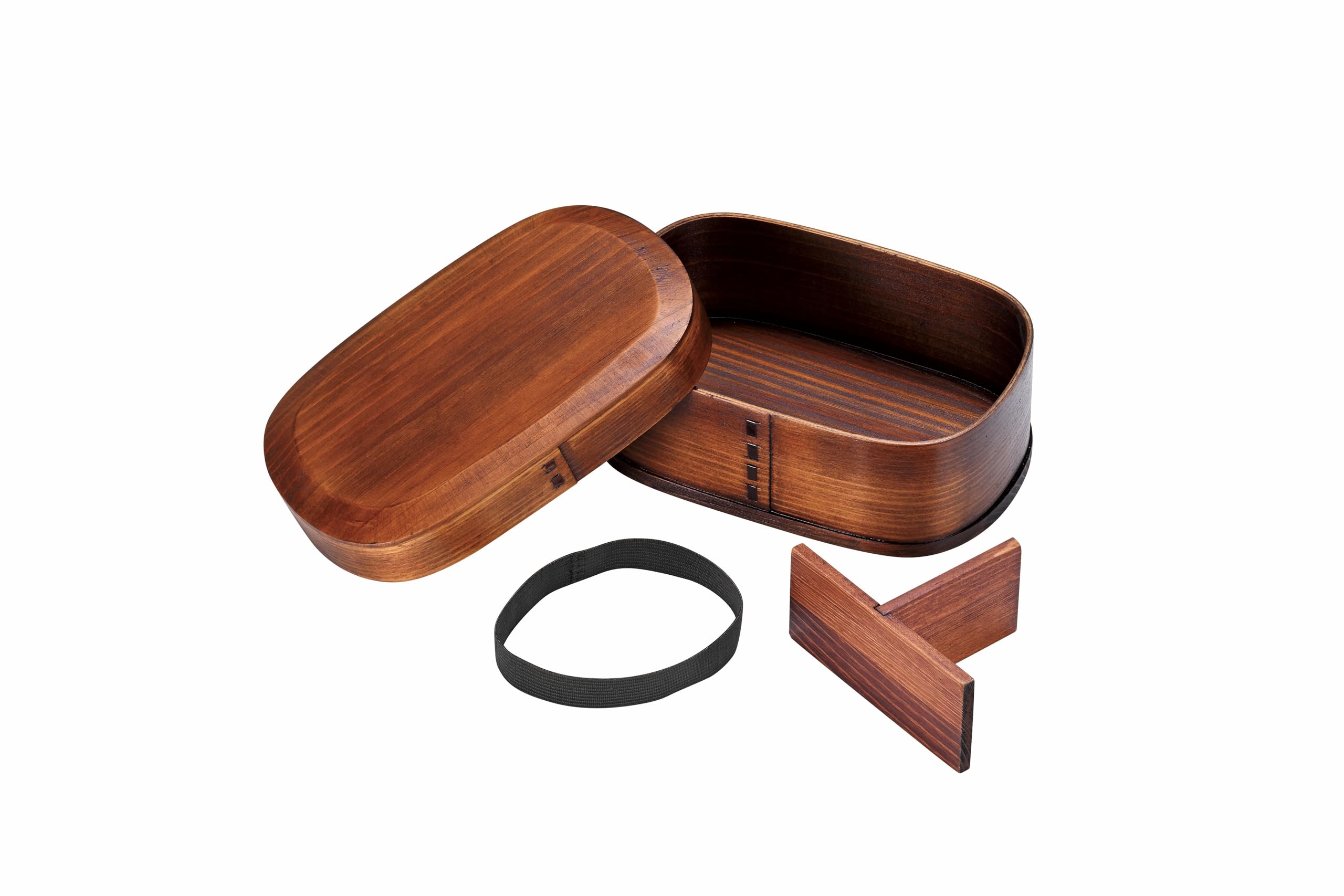 Large Bento Box Made of Natural Wood