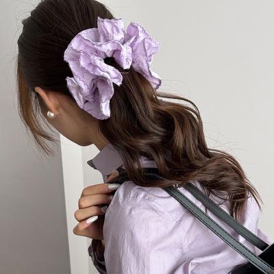 Large Big Scrunchies Hair Accessories for Women Girl Elastic Bands Ties Rubber Adults Leading Fashion Popular Vintage Fascinator