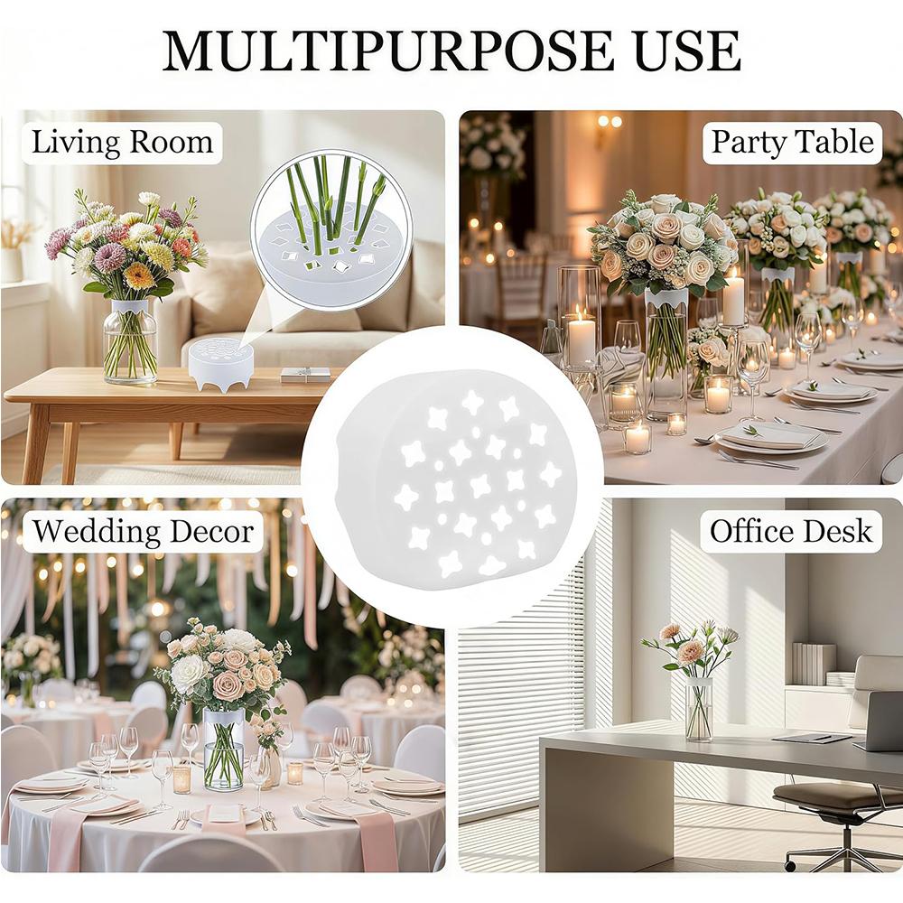 Silicone Flower Arranging Grid Flower Arrangement Holder for DIY Arrangements