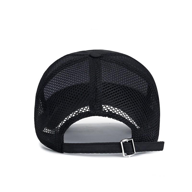 Summer Extended Eaves Mesh Breathable Sunshade Baseball Hat Men's Alphabet Mesh Hat