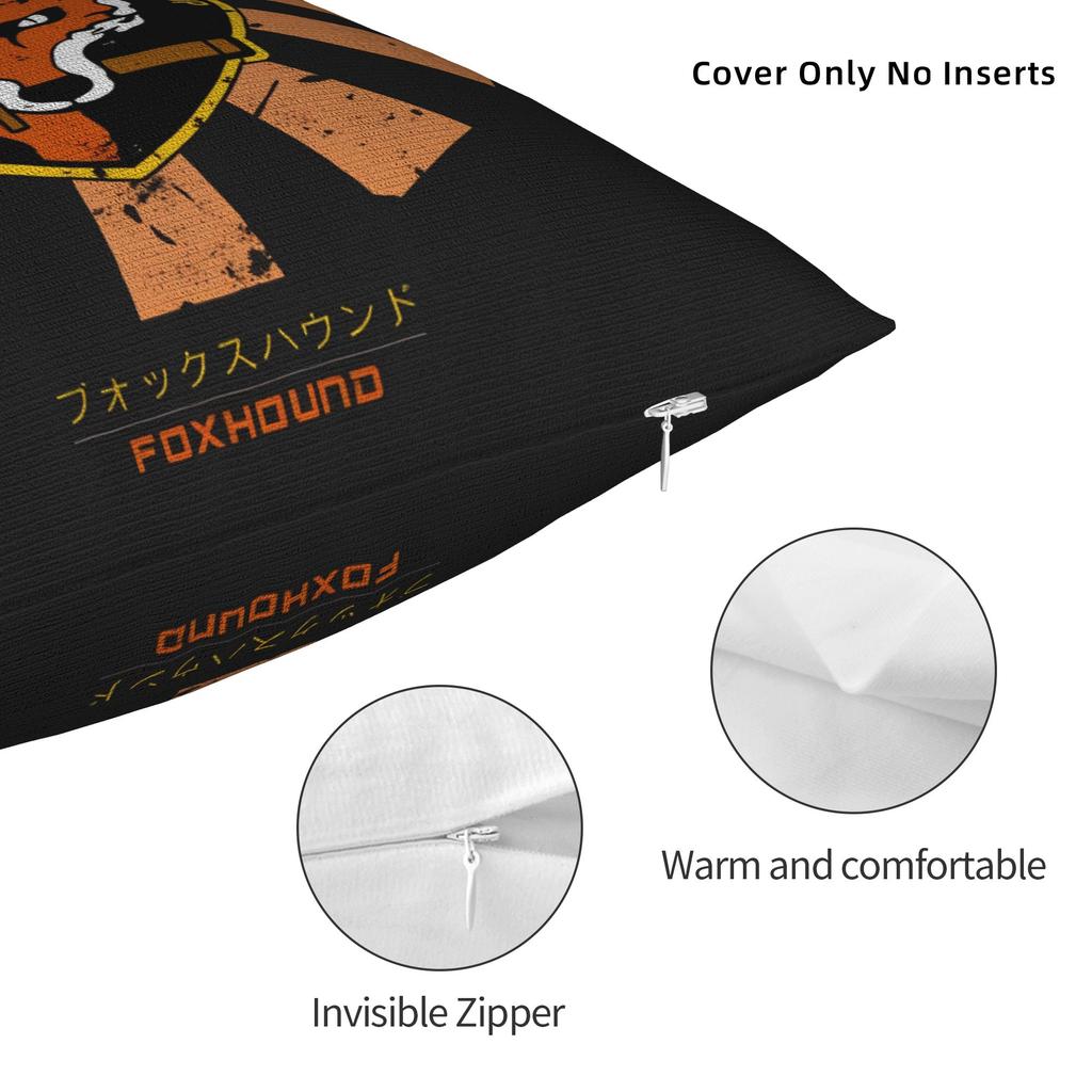 Pillow Cover Mgs Fox Hound Novelty Pillow Case For Office Car Home Decor Pillowcases