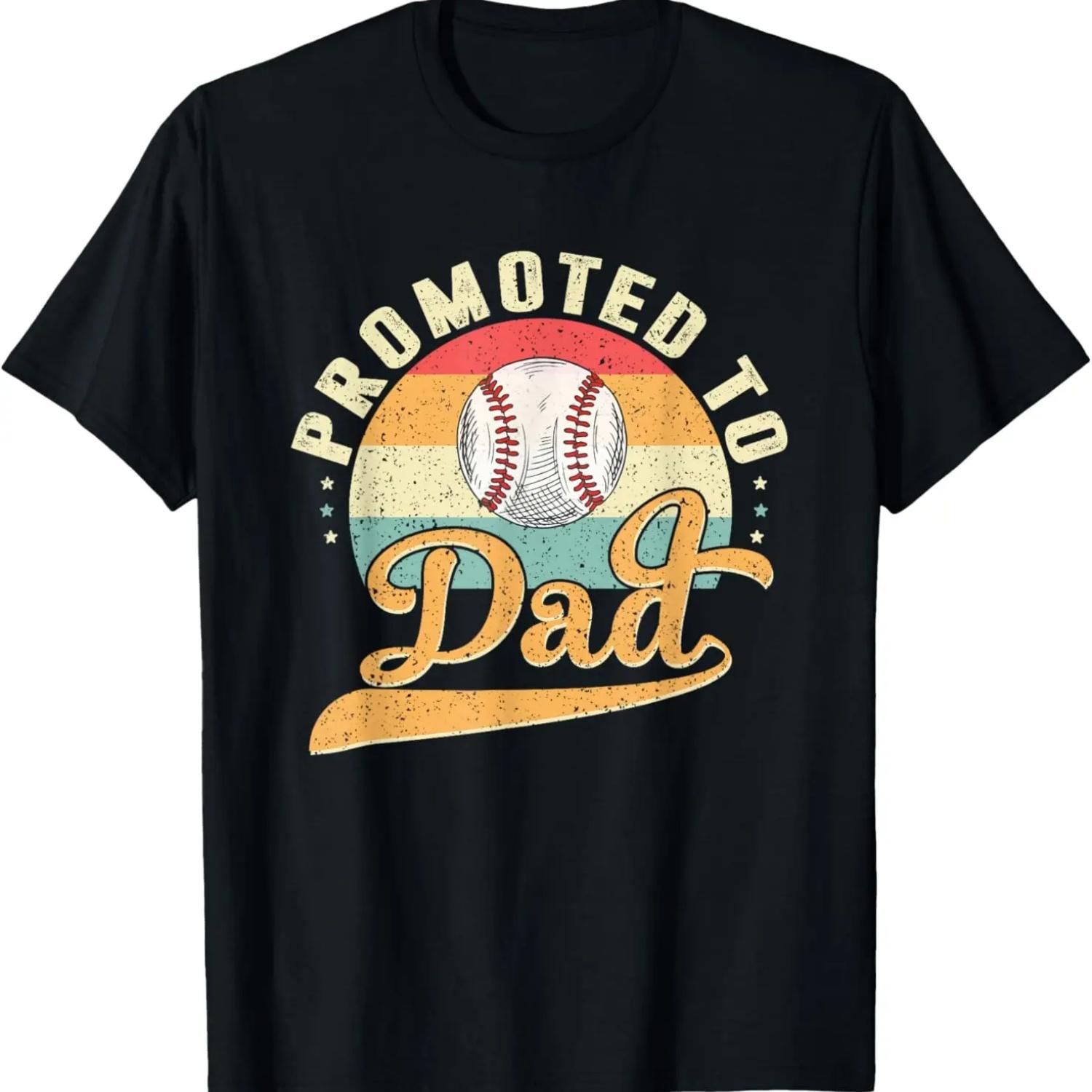 Promoted To Daddy Expecting Soon To Be Dad Father Baseball T-Shirt S чёрный