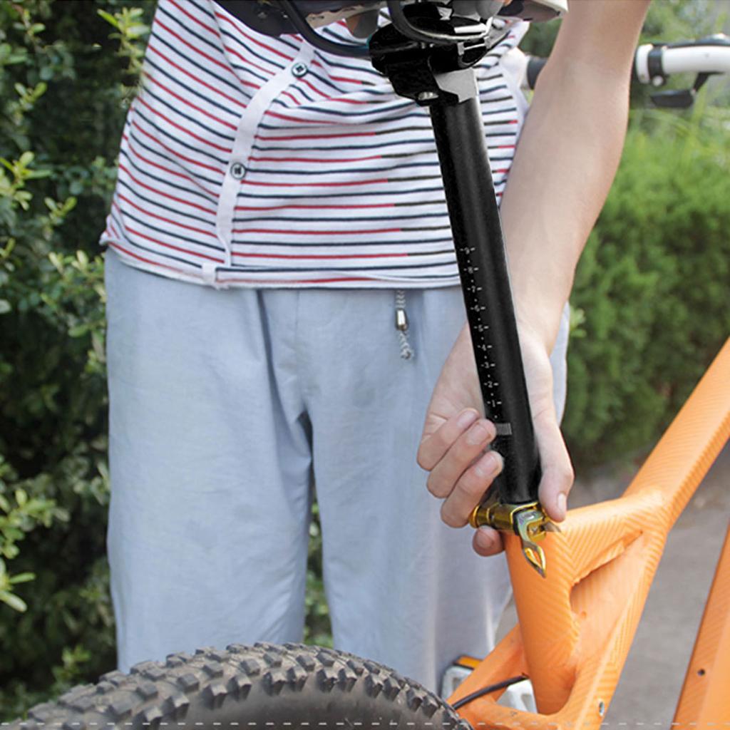 25,4*300MM horské silniční kolo Nárazuvzdorné sedlo sedlovky na sedlovku sedlovka(Černá)