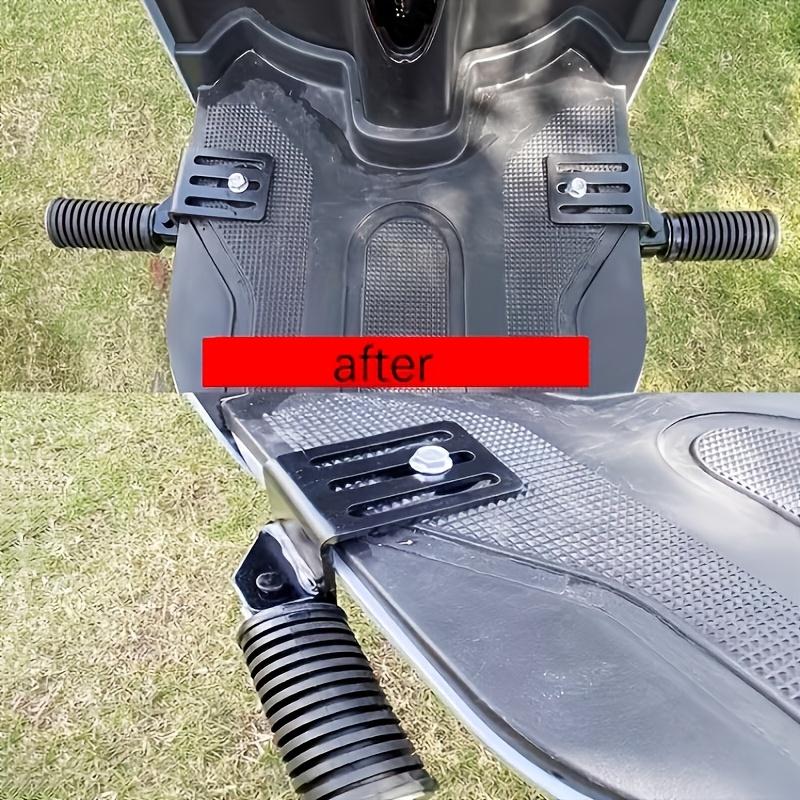 2pcs Foldable Metal Motorcycle Foot Pegs - Comfortable Street Cruise Pedals for Enhanced Riding Experience